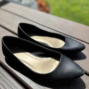 Christian Siriano Textured Black Flats